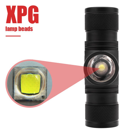 D20 2000lumens XPG LED Headlight 4-Mode Zoom Headlamp Rechargeable Head Torch Fishing Camping Flashlight 18650 Battery