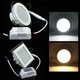 New Arrival Glass LED Panel Light 6W 12W 18W 24W Recessed LED Downlight Bedroom Light Bathroom Light 110V 220V With Driver