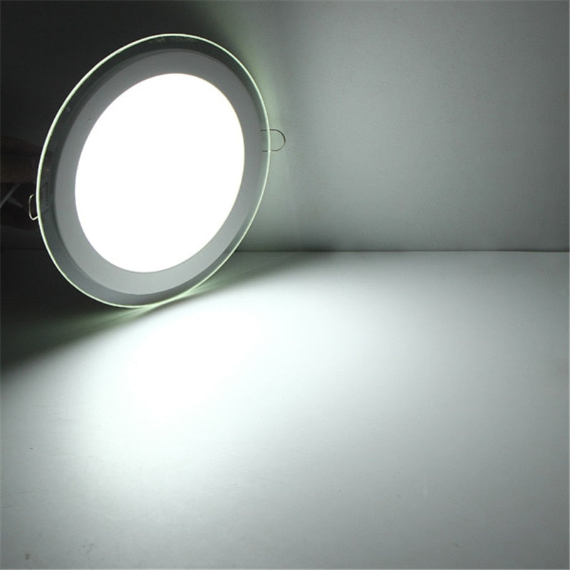 New Arrival Glass LED Panel Light 6W 12W 18W 24W Recessed LED Downlight Bedroom Light Bathroom Light 110V 220V With Driver