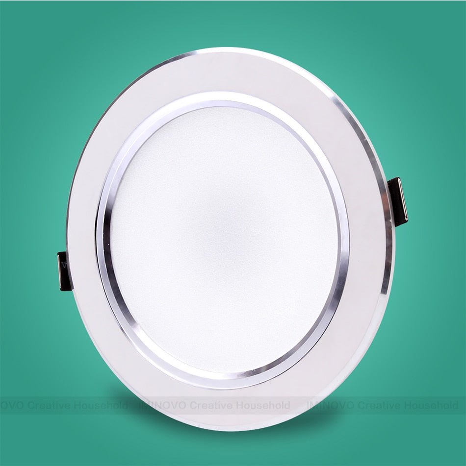 Ultra Thin Downlight Led Panel Recessed Down Light Round 3W 5W 7W 9W 12W 15W 18W Bedroom Kitchen Indoor Spot Lamp 220V 110V