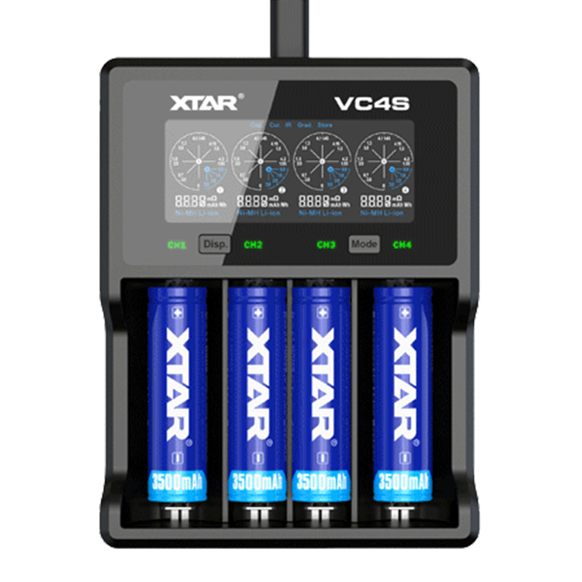 NEW XTAR VC2 VC2S VC4 VC4S  Colorful VA LCD Screen Micro-USB powered portable apply to 3.6V/3.7V Li-ion/IMR/INR/ICR 18650 26650