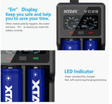 NEW XTAR VC2 VC2S VC4 VC4S  Colorful VA LCD Screen Micro-USB powered portable apply to 3.6V/3.7V Li-ion/IMR/INR/ICR 18650 26650