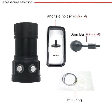 New LED Diving Flashlight Underwater 80M XHP70 / L2 Photography Video Camera Tactical Flashlight Blue +White LED Lantern Torch