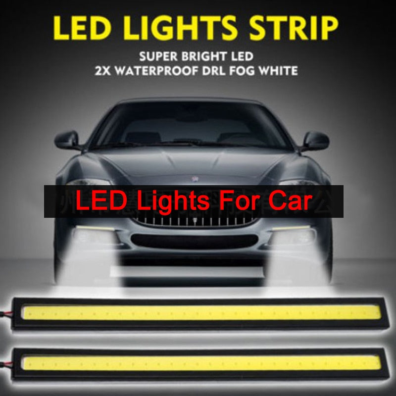 17CM Universal COB LED Strip Car Daytime Running Fog Lamp Driving Strip Light Flexible LED Bar Strip Waterproof Lights 6W