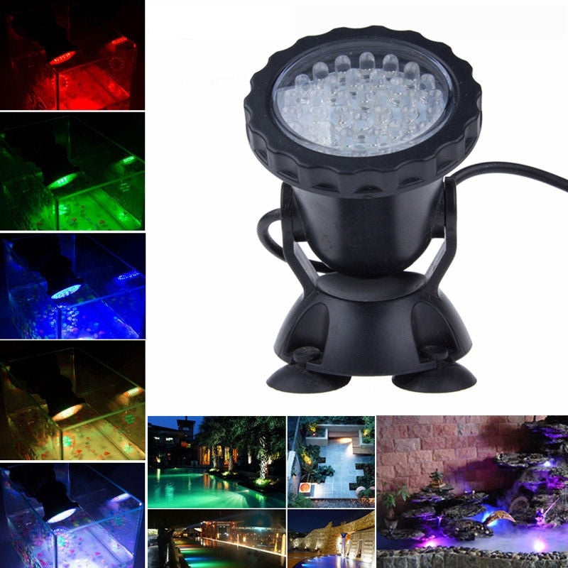 1pc-5cs 36 LEDs Color Landscaping Spotlights Water Grass Fill Light pool lighting light for Aquarium Fish Tank Pool Water Garden
