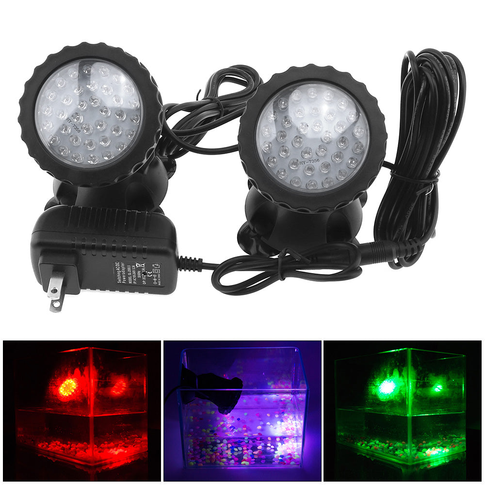 1pc-5cs 36 LEDs Color Landscaping Spotlights Water Grass Fill Light pool lighting light for Aquarium Fish Tank Pool Water Garden