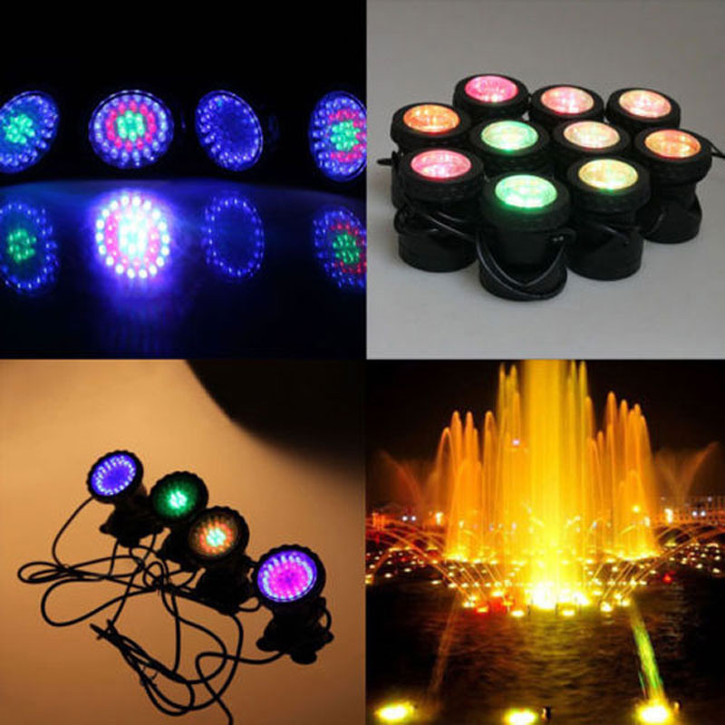 1pc-5cs 36 LEDs Color Landscaping Spotlights Water Grass Fill Light pool lighting light for Aquarium Fish Tank Pool Water Garden