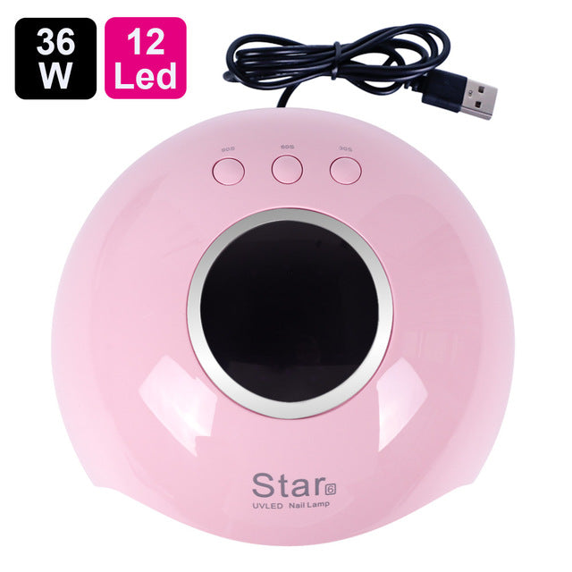 UV Lamp For Manicure LED Nail Dryer Lamp Sun Light Curing All Gel Polish Drying UV Gel USB Smart Timing Nail Art Tools LASTAR6