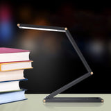 Book light reading lamp 4-layer Folding 1000mA Rechargeable Book Reading Light Aluminum Alloy LED Desk Lamp 3W 2-Level Dimmable Night Light Table Lamp