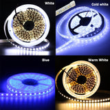 5M 600 LED 5054 LED Strip Light Waterproof DC12V Ribbon Tape Brighter Than 5050 Cold White/Warm White/Ice Blue/Red/Green/blue