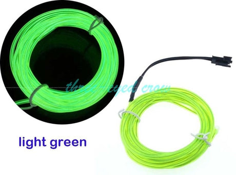 12V lighter LED Lamp Strip thread sticker decals tags accessory Flexible Neon Light EL Wire Rope Tube