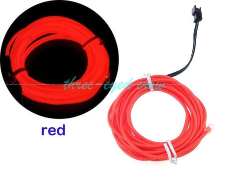 12V lighter LED Lamp Strip thread sticker decals tags accessory Flexible Neon Light EL Wire Rope Tube