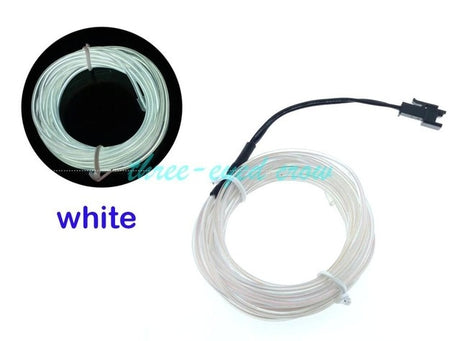 12V lighter LED Lamp Strip thread sticker decals tags accessory Flexible Neon Light EL Wire Rope Tube