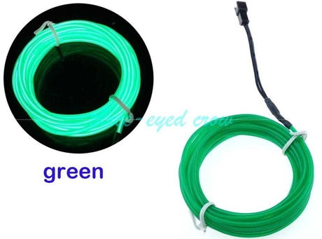 12V lighter LED Lamp Strip thread sticker decals tags accessory Flexible Neon Light EL Wire Rope Tube