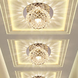 LED Downlights AC110V 220V Surface Mount Crystal 3W 5W Led Downlights Ceiling Spot Light Lamps Porch light For Indoor Bedroom Home lighting DA