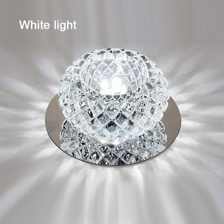 LED Downlights AC110V 220V Surface Mount Crystal 3W 5W Led Downlights Ceiling Spot Light Lamps Porch light For Indoor Bedroom Home lighting DA