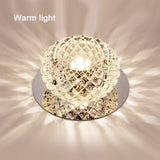 LED Downlights AC110V 220V Surface Mount Crystal 3W 5W Led Downlights Ceiling Spot Light Lamps Porch light For Indoor Bedroom Home lighting DA