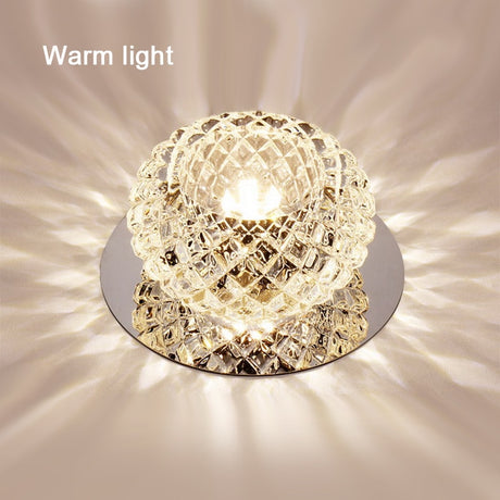 LED Downlights AC110V 220V Surface Mount Crystal 3W 5W Led Downlights Ceiling Spot Light Lamps Porch light For Indoor Bedroom Home lighting DA