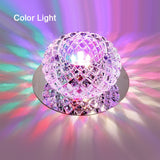 LED Downlights AC110V 220V Surface Mount Crystal 3W 5W Led Downlights Ceiling Spot Light Lamps Porch light For Indoor Bedroom Home lighting DA