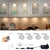 LED Under Cabinet Light kitchen Puck Under Counter lights with Wireless RF Remote Dimmable for Shelf Furniture Lighting