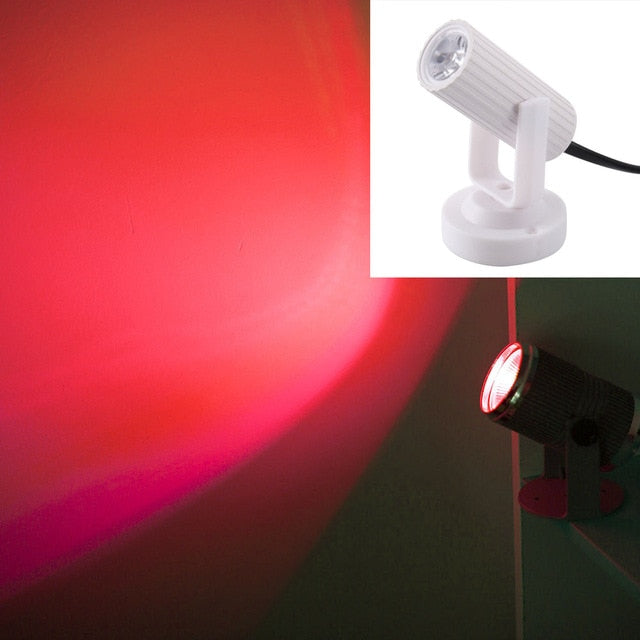 2019 Newest RGB Blue/Red/White LED Beam Spotlight Stage Light Mini 3W for DJ Disco Bar KTV Party Moving Head Stage Lighting