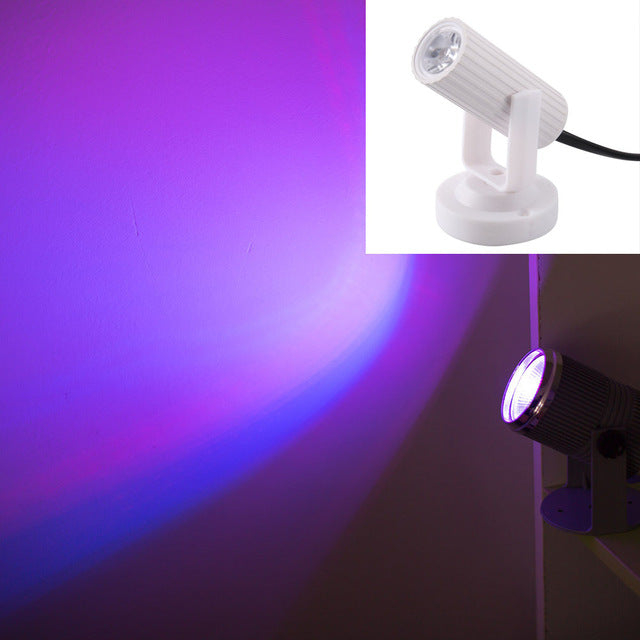 2019 Newest RGB Blue/Red/White LED Beam Spotlight Stage Light Mini 3W for DJ Disco Bar KTV Party Moving Head Stage Lighting