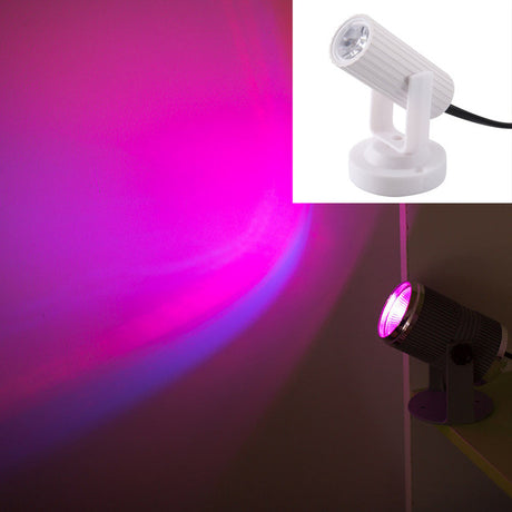 2019 Newest RGB Blue/Red/White LED Beam Spotlight Stage Light Mini 3W for DJ Disco Bar KTV Party Moving Head Stage Lighting