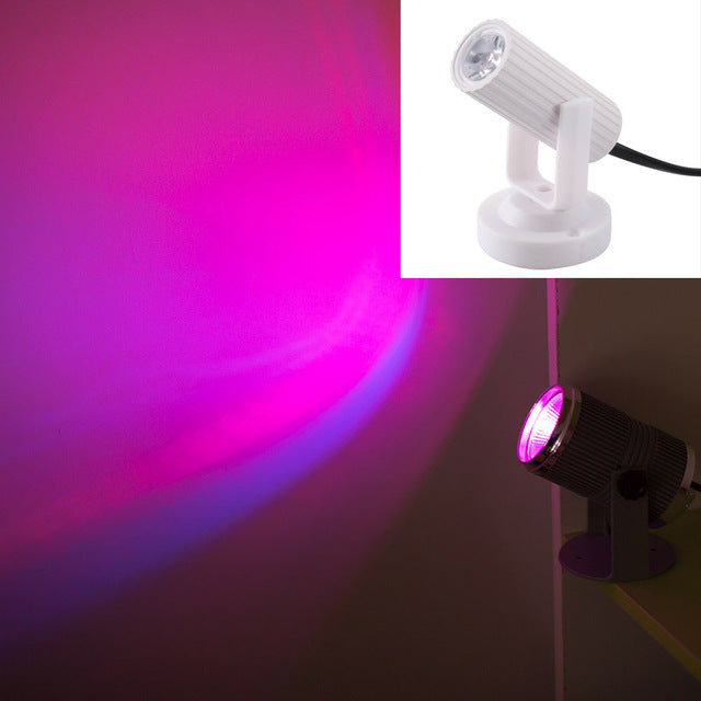 2019 Newest RGB Blue/Red/White LED Beam Spotlight Stage Light Mini 3W for DJ Disco Bar KTV Party Moving Head Stage Lighting