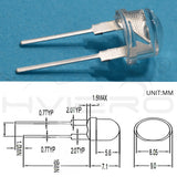 50pcs 8mm 0.5W white red yellow blue green Diode Led power straw hat lamp bead light emitting diodes Lamp bulb bright light