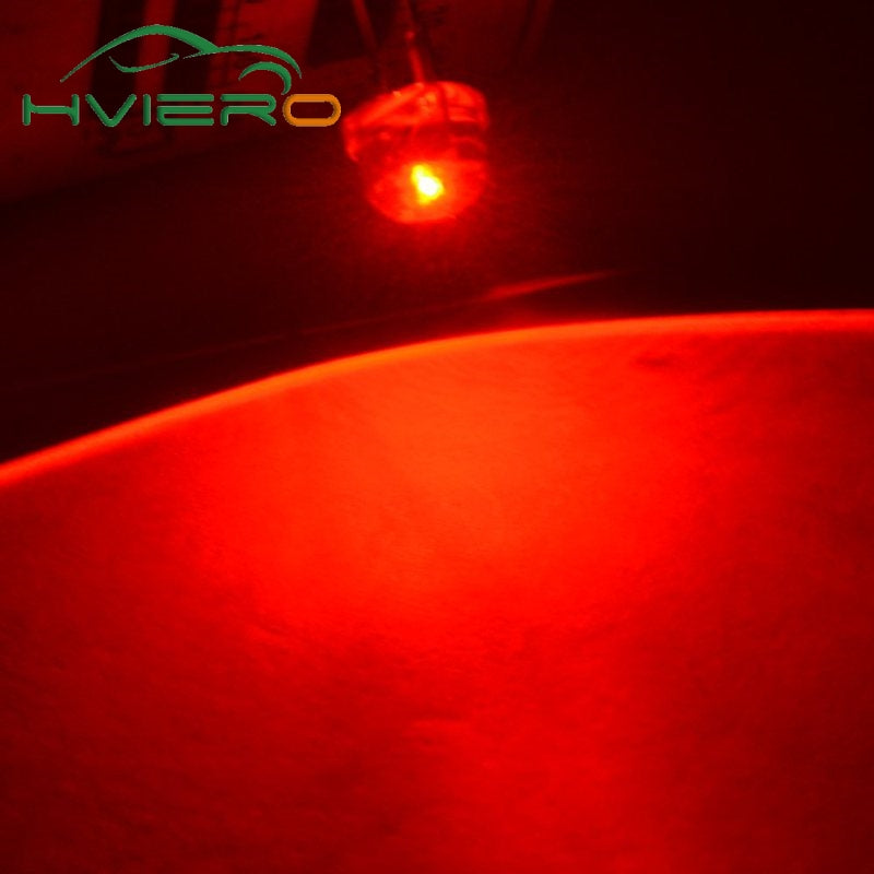 50pcs 8mm 0.5W white red yellow blue green Diode Led power straw hat lamp bead light emitting diodes Lamp bulb bright light