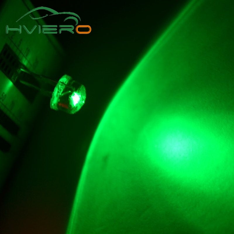 50pcs 8mm 0.5W white red yellow blue green Diode Led power straw hat lamp bead light emitting diodes Lamp bulb bright light