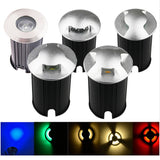 IP68 3W 1W LED Underground light Ground Garden Path Floor Lamp Outdoor Underground Buried Yard Lamp Landscape Light 85-265V DC12