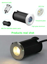 IP68 3W 1W LED Underground light Ground Garden Path Floor Lamp Outdoor Underground Buried Yard Lamp Landscape Light 85-265V DC12