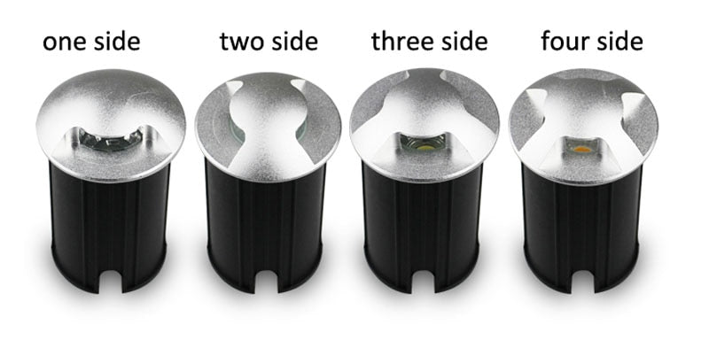 IP68 3W 1W LED Underground light Ground Garden Path Floor Lamp Outdoor Underground Buried Yard Lamp Landscape Light 85-265V DC12