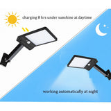 48led Solar street wall garden Light PIR Motion Sensor Ip65 Waterproof Outdoor lamp spotlight floodlight rotable bracket remote