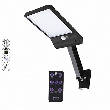 48led Solar street wall garden Light PIR Motion Sensor Ip65 Waterproof Outdoor lamp spotlight floodlight Rotable bracket remote
