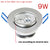 LED Recessed Downlight Lamps 9W 110v 220v Spoltight Ceiling Downlight Home DIY Bedroom