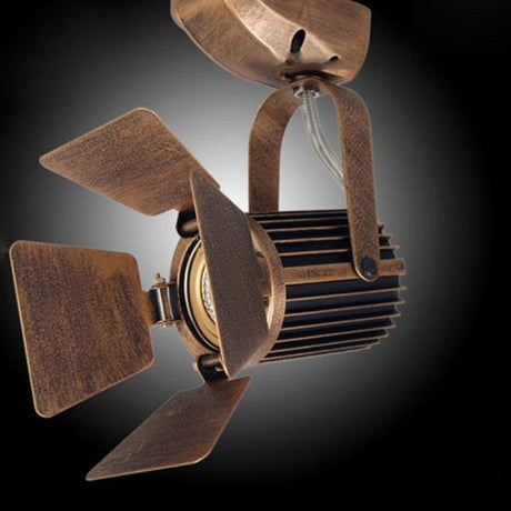 Surface mount COB LED spot lights ceiling lamp retro style industrial track light lamp barn door vintage lamps for shop cafe's