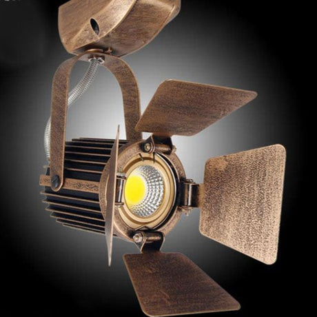 Surface mount COB LED spot lights ceiling lamp retro style industrial track light lamp barn door vintage lamps for shop cafe's