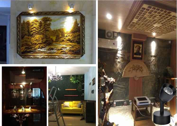 led COB  Ceiling Epistar LED ceiling lamp Recessed Spot light Down 110V-220V LED COB Track light 3w 5w