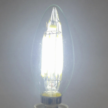 LED Candle Bulb C35 Light 2W/4W/6W 110V/220V Warm/Cool White Retro Filament Lamp For Chandelier Lighting 360 Degree
