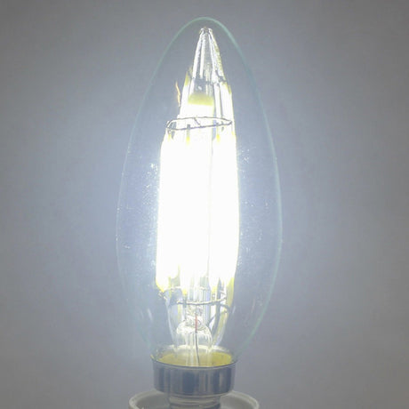 LED Candle Bulb C35 Light 2W/4W/6W 110V/220V Warm/Cool White Retro Filament Lamp For Chandelier Lighting 360 Degree