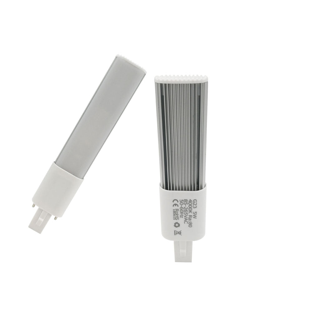 LED PL Bulb Lamp 2-Pin Base LED Horizontal Plug Down Light 13W G23 Base CFL PL Compact Fluorescent Replacement Lamp