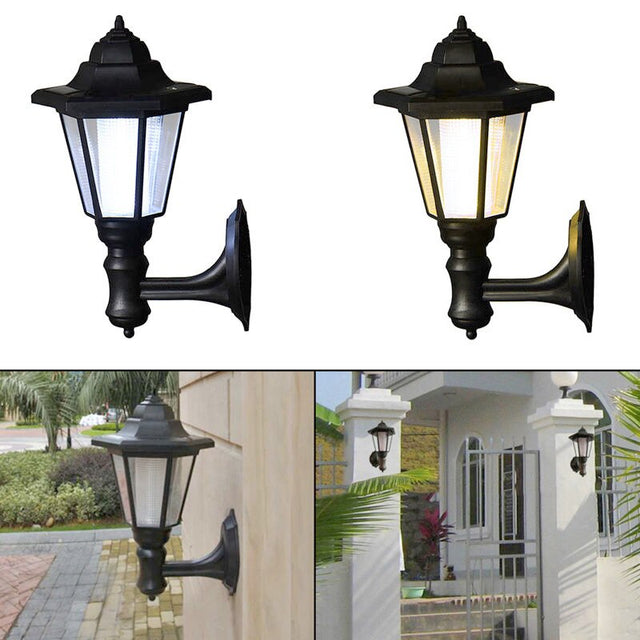 LED Solar Power Light Outdoor Waterproof Energy Saving Landscape Wall Lamp For Home Garden Lawn Path Way LO88