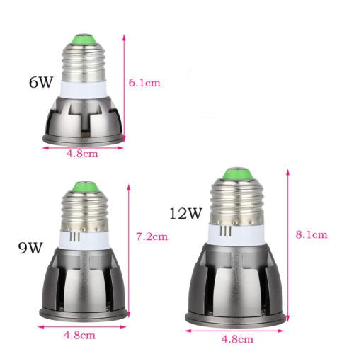 Ultra Bright LED COB Spotlight 6W 9W 12W E26 E27 MR16 GU10 GU5.3 Light Bulb 12V AC 220V 110V Spot light Lamp Warm Cool White
