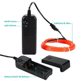 Flexible Neon Light 1m/3m/5M 3V Glow EL Wire Rope tape Cable Strip LED Neon Lights Shoes Clothing Car waterproof led strip