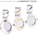 Downlight 3W 5W 9W 12W 15W 18W Spot led downlight AC 220V gold Silver White Ultra Thin Aluminum Round Recessed LED Spot Lighting