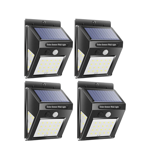 LED Solar Power Lamp PIR Motion Sensor 1/2/4pcs Solar Garden Light Outdoor Waterproof Energy Saving Wall Security Lamp