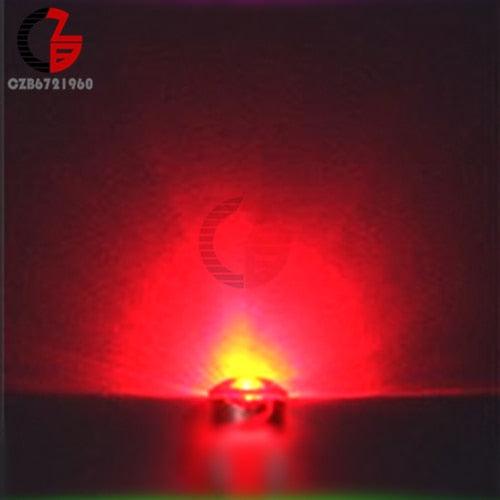 100Pcs 5mm Diode Straw Hat White Red Green Blue Yellow Purple Smd Smt Led Clear Super Bright Wide Angle Bulb 20000mcd Lamp - LED Lights For Sale : Affordable LED Solutions : Wholesale Prices