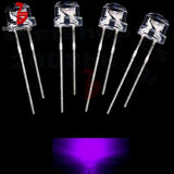 100Pcs 5mm Diode Straw Hat White Red Green Blue Yellow Purple Smd Smt Led Clear Super Bright Wide Angle Bulb 20000mcd Lamp - LED Lights For Sale : Affordable LED Solutions : Wholesale Prices